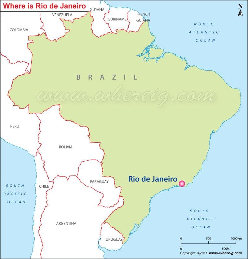 näita Rio de Janeiro kaardil