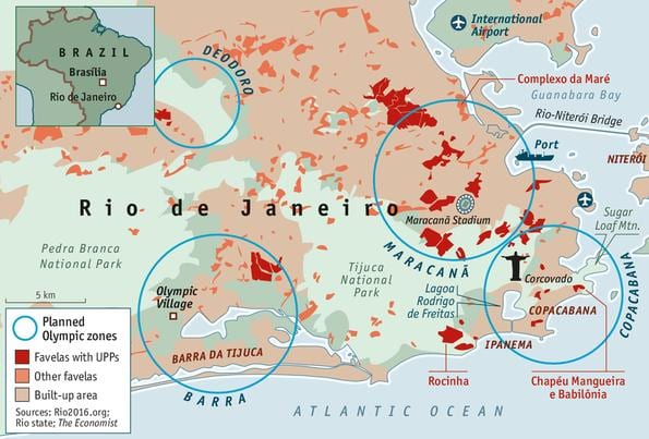 turvalisuse kaart, Rio de Janeiros