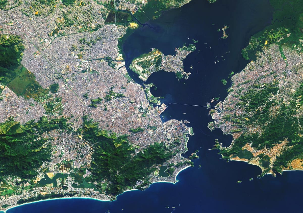satelliit-kaart Rio de Janeiro