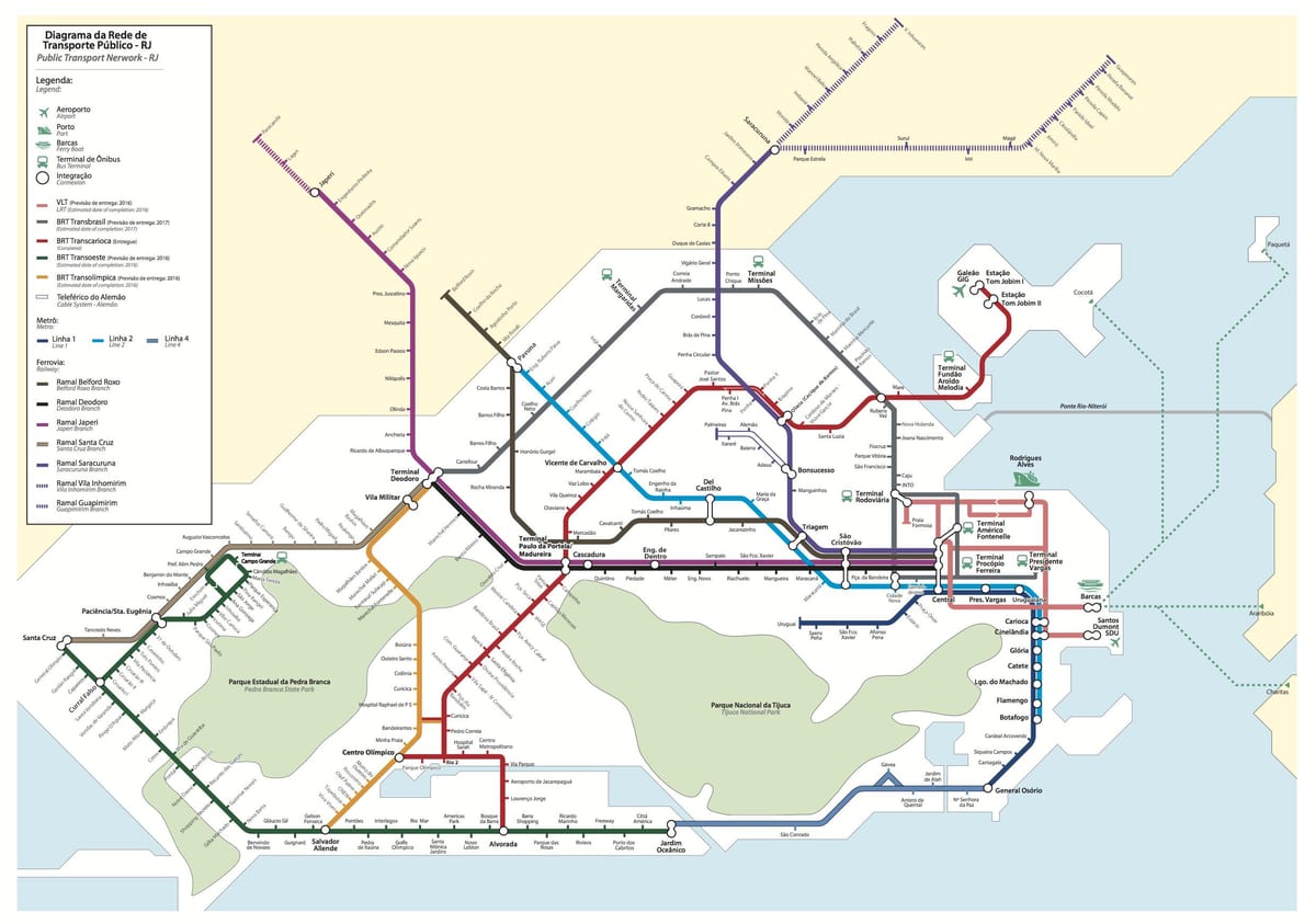 Rio transpordi kaart