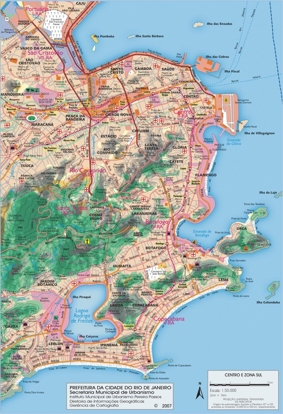 kaart Rio de Janeiro